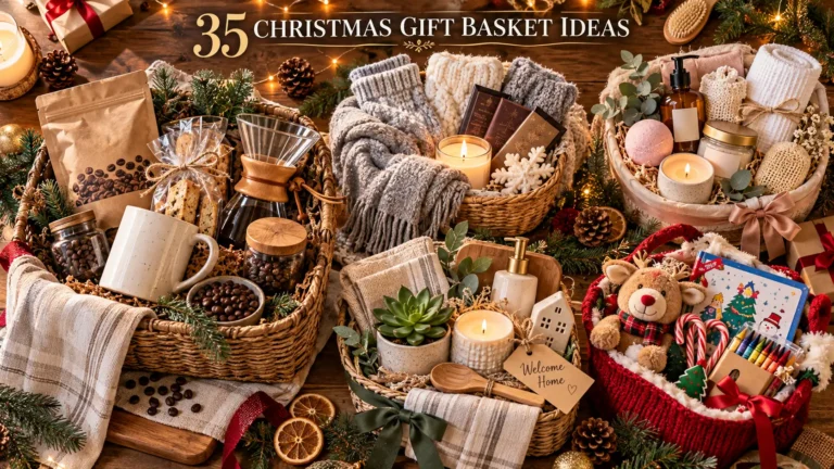 30+ Christmas Gift Basket Ideas for Everyone (2026) – Real Themes, Real Budgets